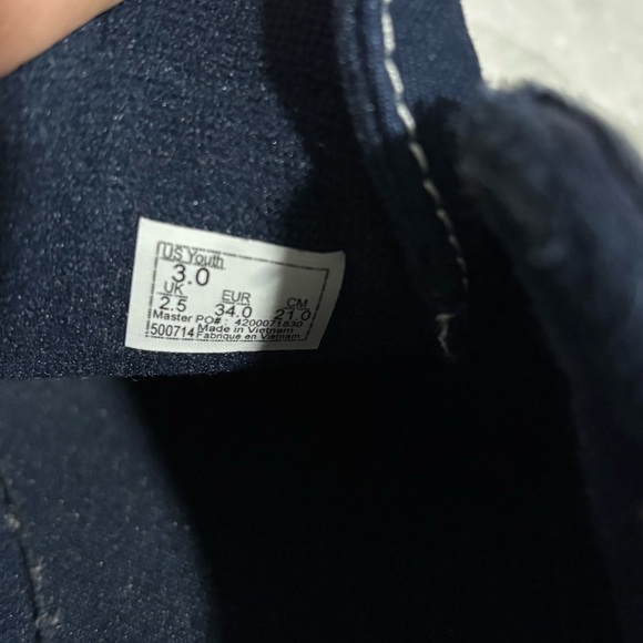 Vans Boys Navy Size 3 Sneakers - Picture 5 of 8